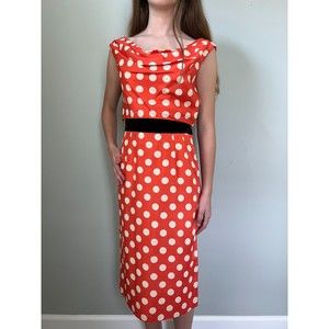 1950s Vintage Red & White Polka Dot Betty Boop or Minnie Mouse Dress | Sz: Small